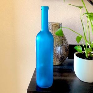 Turquoise wine bottle